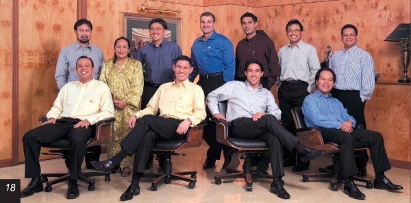 Middle back row - part of the line up of Taib family managers of CMS.