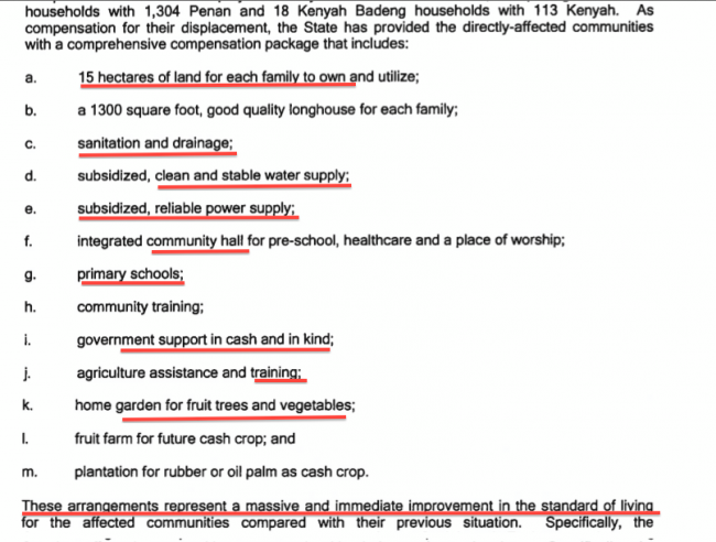 This is what SEB claimed the Penan would arrive to enjoy "immediately" when they presented their human rights credentials to the United Nations last month