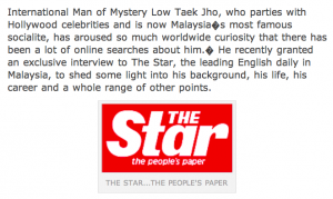 'International Man of Mystery'