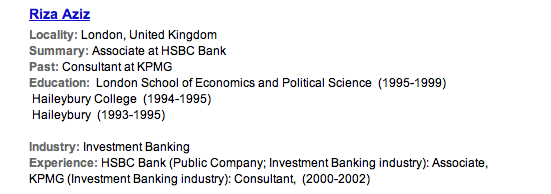 Multi-million dollar investment banker's CV?