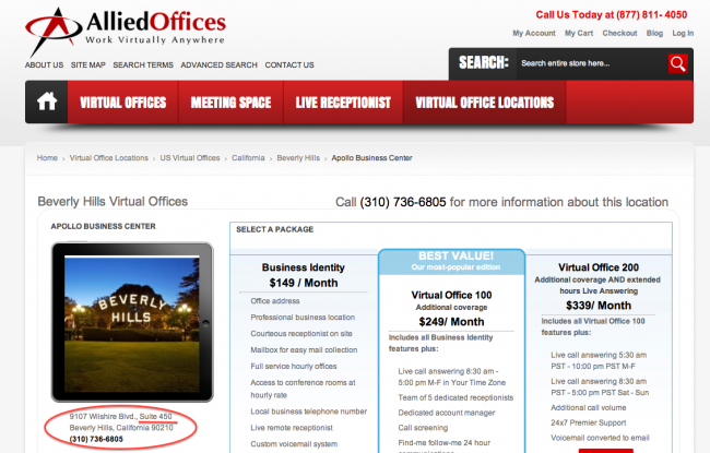 Virtual office space and answering service for Global Talent Booking