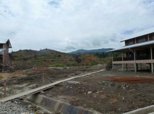 Grim - the half completed settlement was the forced new home for protesting Penan
