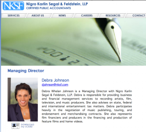 Debra Johnson - now ex-Managing Director at NKSFB 