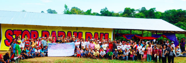 Standing strong against the dam - Indigenous communities in Baram say NO!