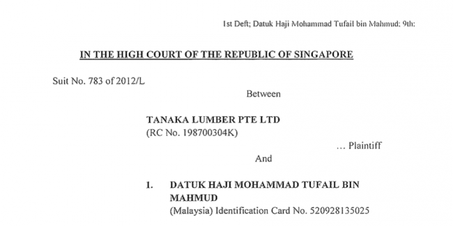 Tufail is sued for breech of promise.