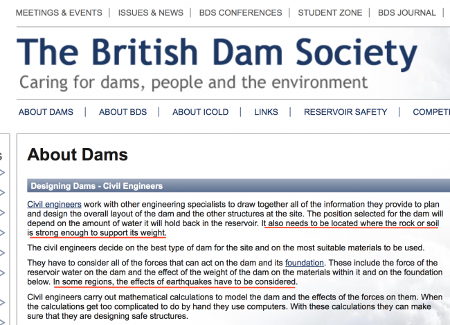 Dams can trigger earthquakes and be affected by them....