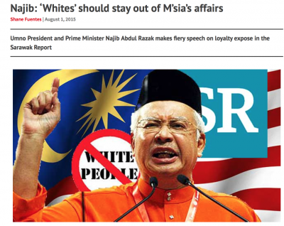 How the headlines look these days in Malaysia