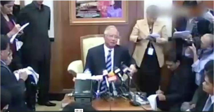 Najib told reporters that Bala's evidence was untrue, at the same time the witness was being threatened to change his story and leave the country