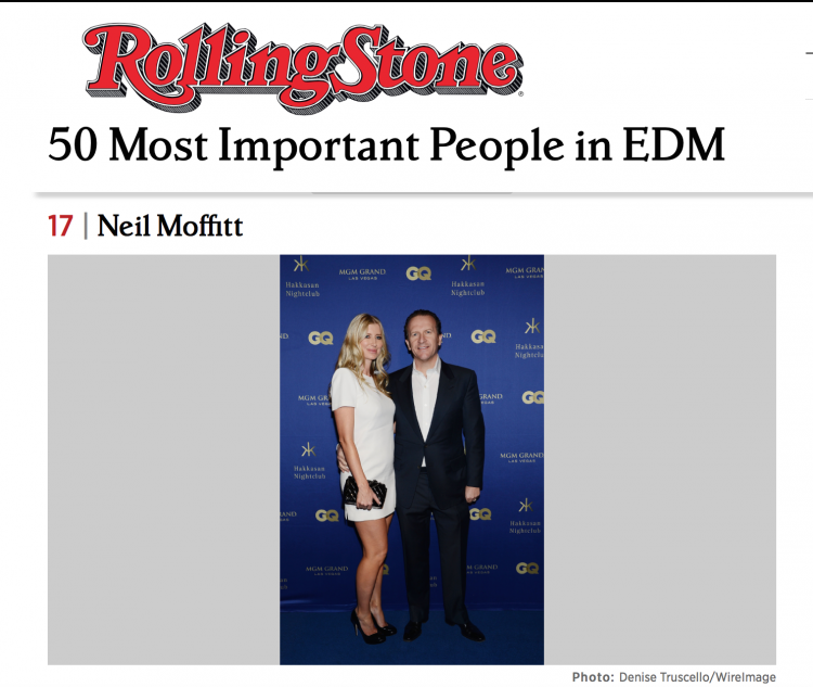 "After making his fortune revamping distressed assets in the U.K. food and beverage industry in the 1990s, music and nightlife entrepreneur Neil Moffitt tore his way through Europe's electronic music scene with his Godskitchen superclub brand, producing sold-out dance events in the U.K. and Ibiza, and launching the popular Global Gathering festival. Now, he's settling in Las Vegas to try his hand at U.S. nightlife through his Angel Management Group. Read more: http://www.rollingstone.com/music/lists/50-most-important-people-in-edm-20140317/neil-moffitt-19691231#ixzz3mkFP6fZ6  Follow us: @rollingstone on Twitter | RollingStone on Facebook