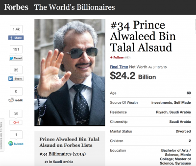 For even the richest Saudi the Najib 'donation' would have amounted to a substantial share of his fortune.