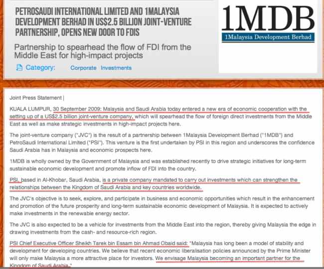 The revised version was on 1MDB's website until recently removed