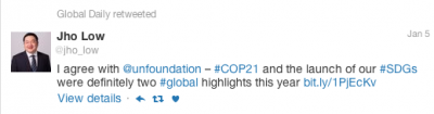 Nuliska tweet iya pasal pemeri iya ngagai Yayasan UN