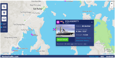 Jho Low's yacht Equanimity is back in Hong Kong after a dash to Chinese waters