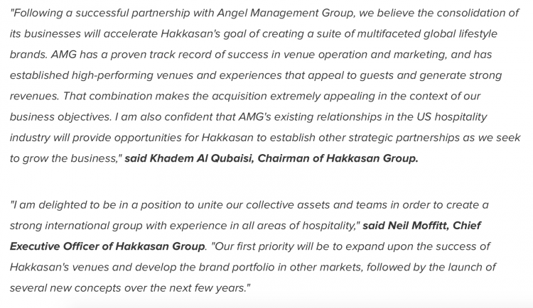 Happier days - purchase of Angel Management Group AGM 2014