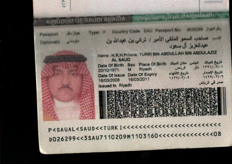Prince Turki has been incarcerated