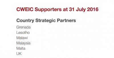 Malaysia with Malta - 'Strategic Parners' of CWEIC and clients of the election winning consultancy SCL