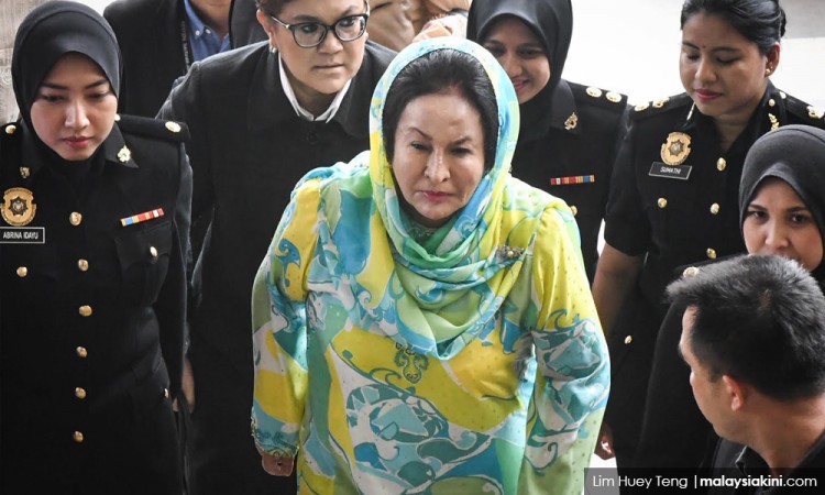 Facing charges today for skimming the Sarawak schools solar energy project, which she steered towards crony company Jepak Holdings
