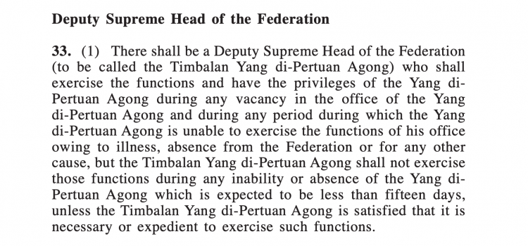 The Agong must step aside on Monday or grant Anwar his audience .... according to the Constitution 