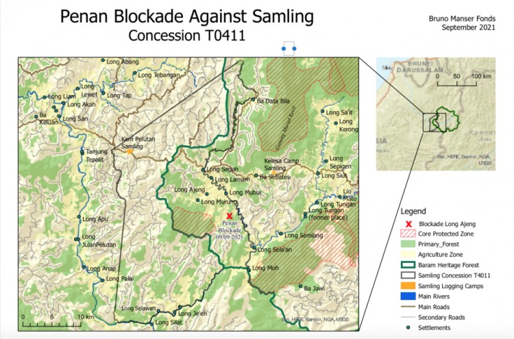 Threatened zone as Samling seeks out last remaining areas of primary forest to destroy in Baram