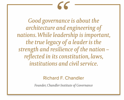 Statement of principles of Chandler Institute of Governance